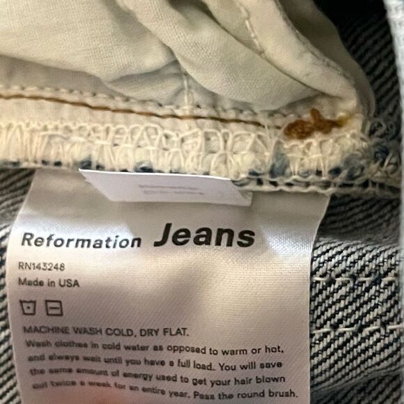 Reformation Light Blue Straight Jeans - Picture 6 of 7